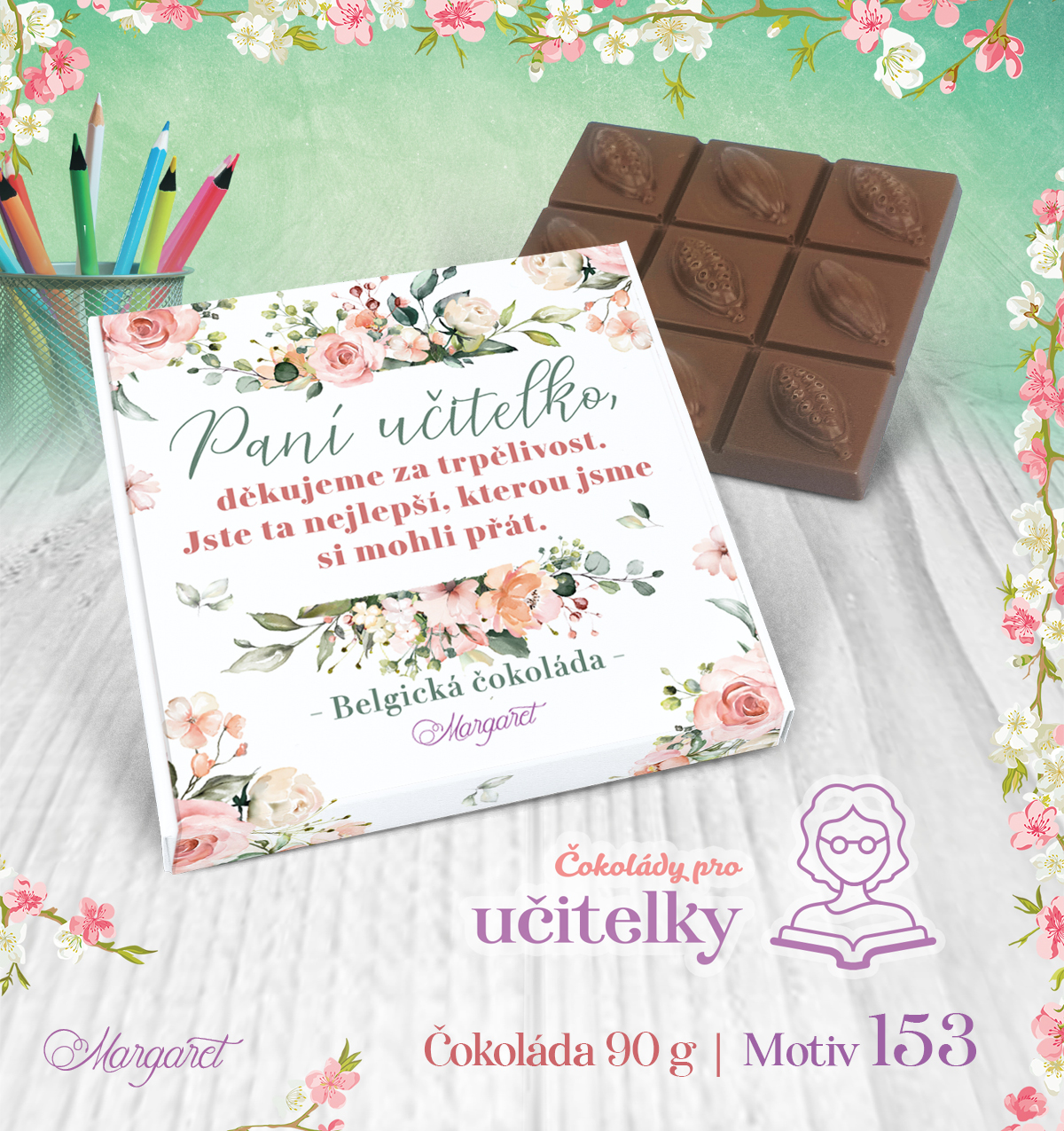 Belgická čokoláda 90 g | Motiv 153